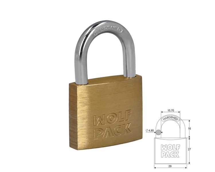 Candado Laton Arco Normal  30 mm.