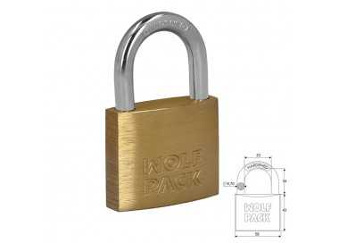 Candado Laton Arco Normal  60 mm.