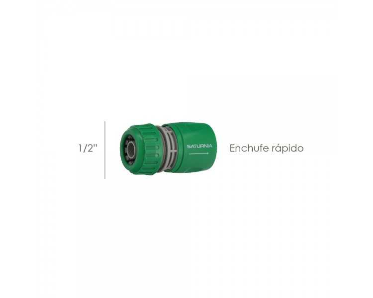 Conector Manguera Plastico 1/2 Blister