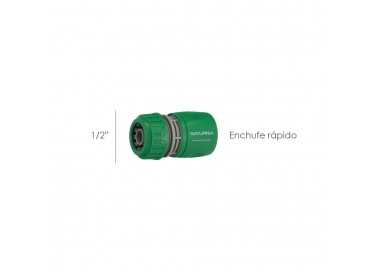 Conector Manguera Plastico 1/2 Blister
