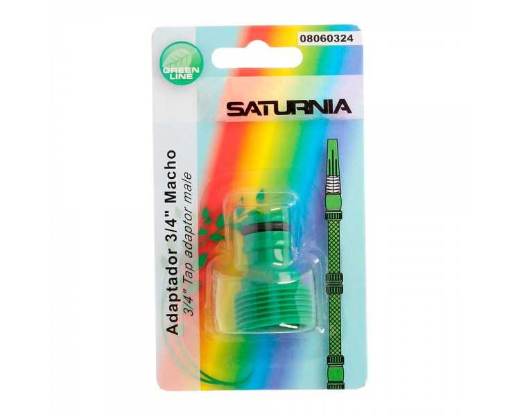 Adaptador Manguera Plastico 3/4 Macho Blister