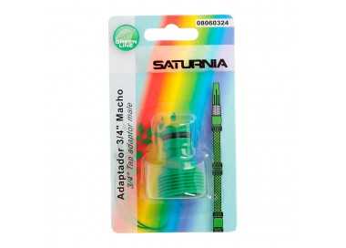 Adaptador Manguera Plastico 3/4 Macho Blister