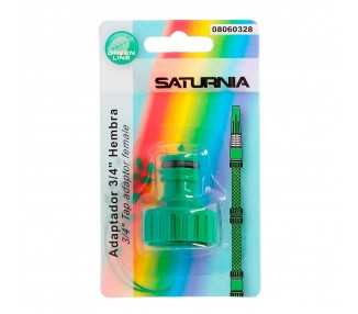 Adaptador Manguera Plastico 3/4 hembra  Blister
