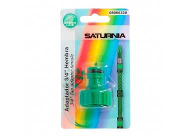 Adaptador Manguera Plastico 3/4 hembra  Blister