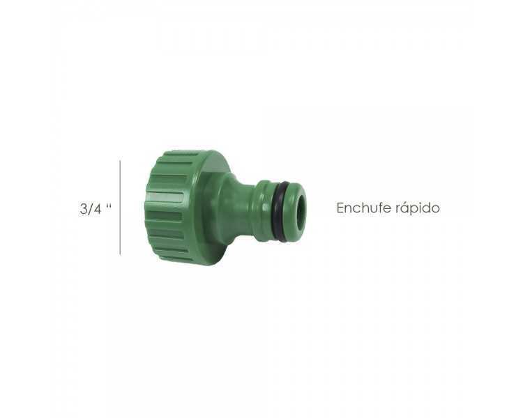 Adaptador Manguera Plastico 3/4 hembra  Blister