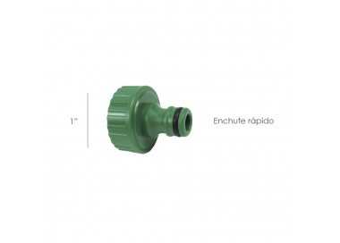 Adaptador Manguera Plastico 1" hembra  Blister