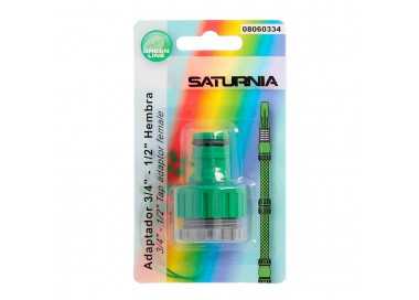 Adaptador Manguera Plastico 3/4-1/2" Hemba Blister