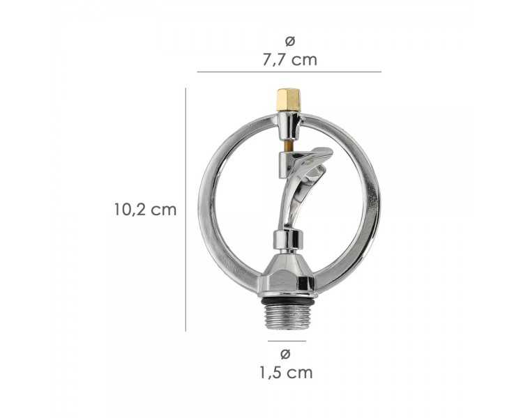 Aspersor  Aluminio Rotativo