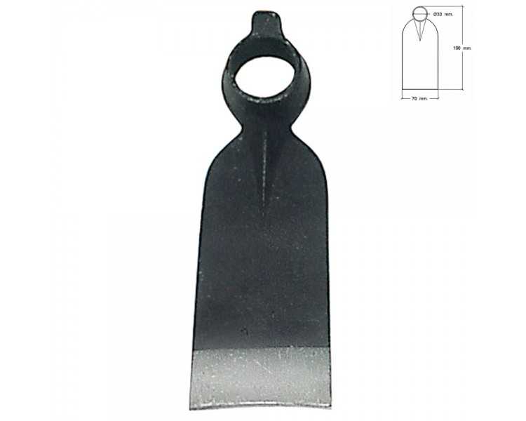 Azada Forjada Sin Mango 210/  350 Gramos