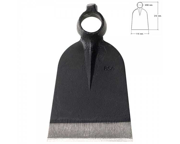 Azada Forjada Sin Mango 219/  650 Gramos