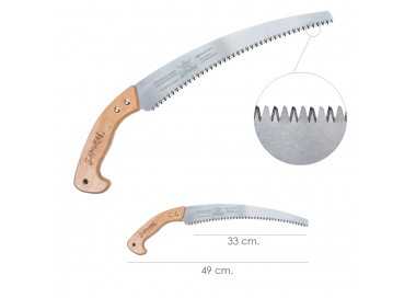 Serrucho Samurai Curvo Mango Madera   330 mm.