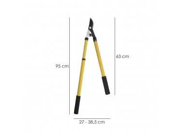 Tijeras Podar Profesional Acero Telescópica 2 Manos