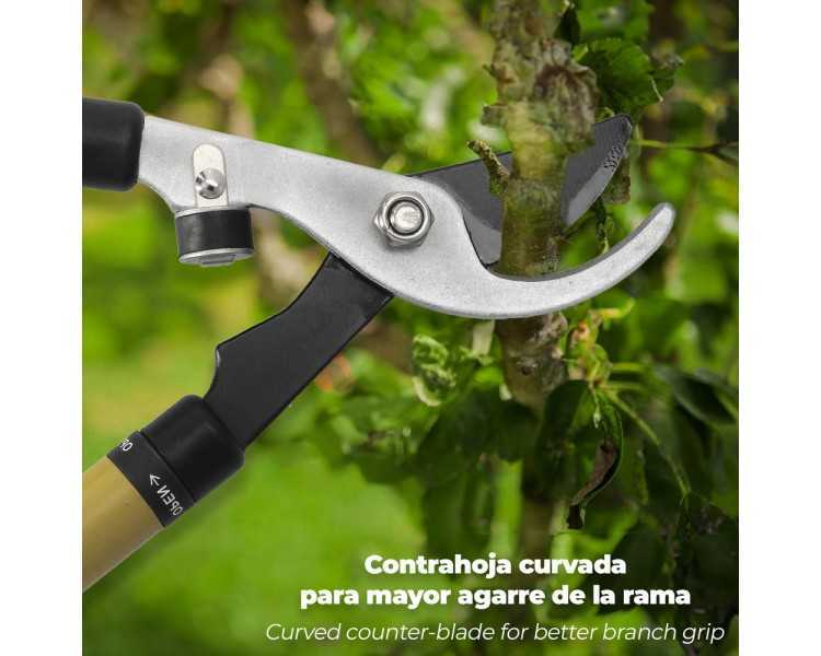 Tijeras Podar Profesional Acero Telescópica 2 Manos