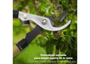 Tijeras Podar Profesional Acero Telescópica 2 Manos