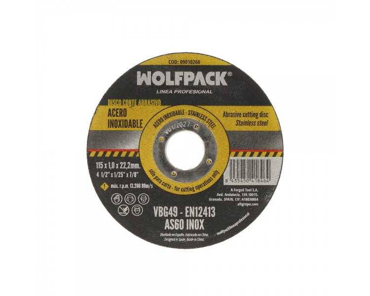 Disco Corte Abrasivo Acero Inoxidable Ø 115x Ø 22,2 mm Espesor 1,0 mm. Disco Radial / Amoladora Universal