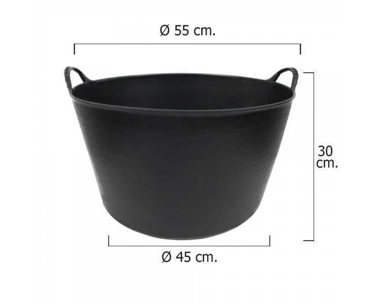 Capazo Plastico Negro Numero 4 55 Litros