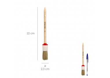 Brocha Brico Redonda Cerda Blanca Nº 4