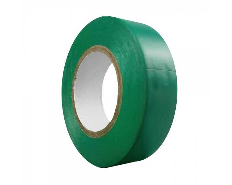 Cinta Aislante 20 m. x 19 mm. Verde Uso doméstico
