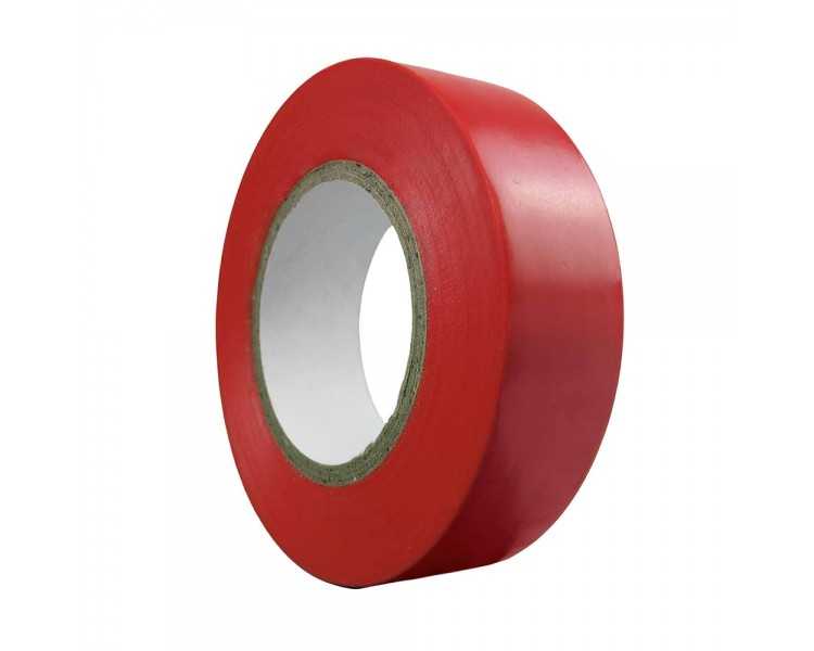 Cinta Aislante 20 m. x 19 mm. Roja Uso doméstico