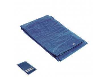 Lona Impermeable Reforzada 3 x4 metros (Aproximadamente) Con Ojetes Metálicos, Lona de Protección Duradera, Color Azul.