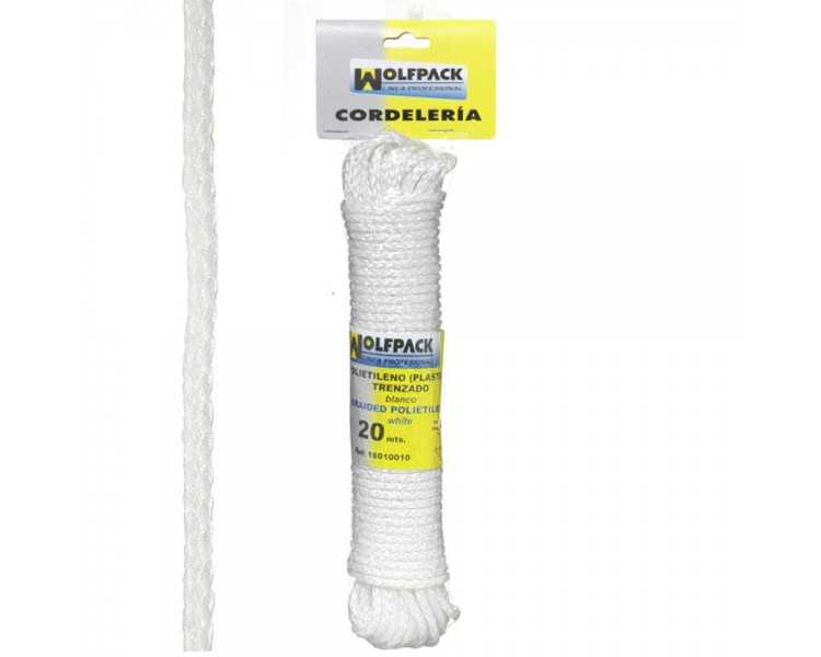 Cuerda Trenzada Plástico Blanca (Madeja 20 m.)
