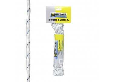 Cuerda Nylon Alta Tenacidad Blanca / Azul (Madeja 10 m.)