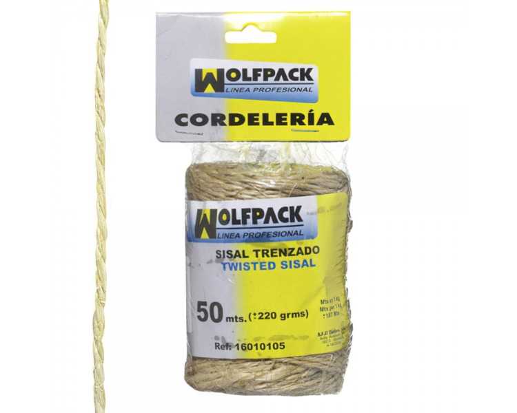 Cuerda Sisal Nº1 2 Cabos (Bobina 220 gr. / 50 m.)