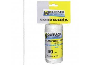 Cuerda Trencilla Polipropileno Blanco (Bobina 50 Metros)