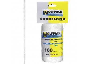 Cuerda Trencilla Polipropileno Blanco (Bobina 100 Metros)