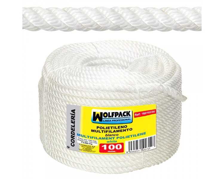 Cuerda Polipropileno Multifilamento (Rollo 100 m.)  14 mm.