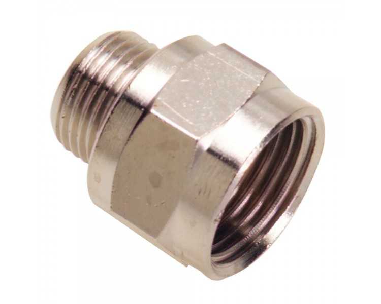 Adaptador Alargue Hembra 1/4 - Macho 1/4 (Blister 2 Piezas)