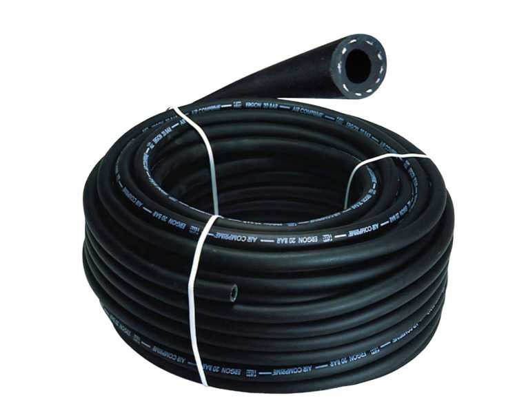 Manguera Aire Comprimido Negro   8 x 17 mm. 20 bares Rollo 50 metros