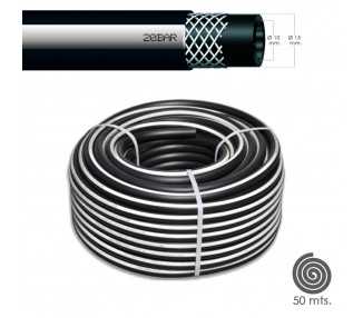 Manguera Aire Comprimido Negro   10 x 19 mm. 20 bares Rollo 50 metros