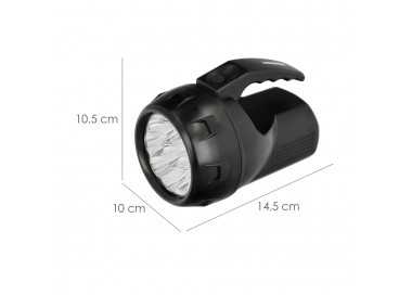 Linterna LED De Mano Con Asa A Pilas (4 AA) 60 Lumenes 9 Leds (9 Watt.)