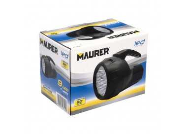 Linterna LED De Mano Con Asa A Pilas (4 AA) 60 Lumenes 9 Leds (9 Watt.)