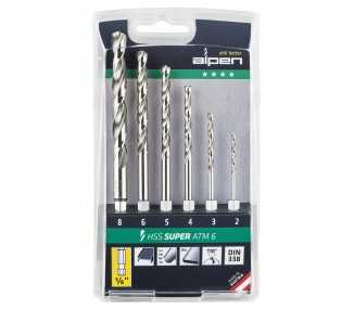 Estuche Brocas Alpen Hexagonal Hss    6 Piezas