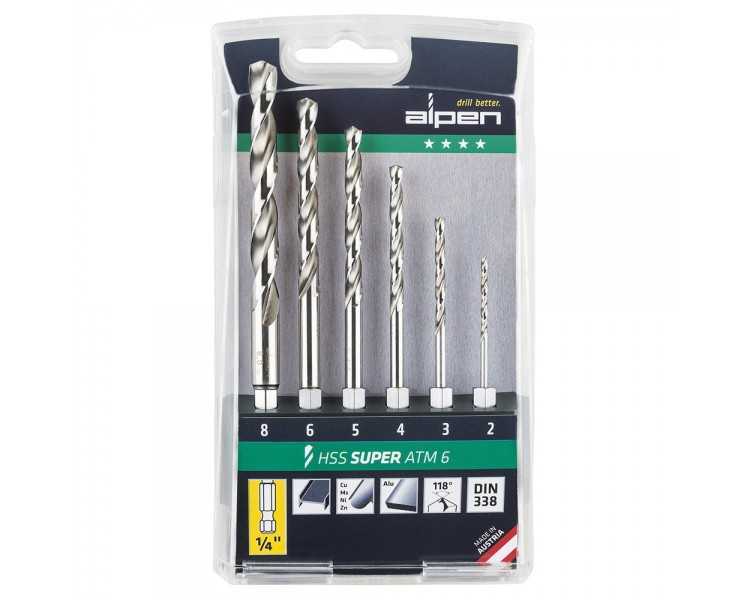 Estuche Brocas Alpen Hexagonal Hss    6 Piezas