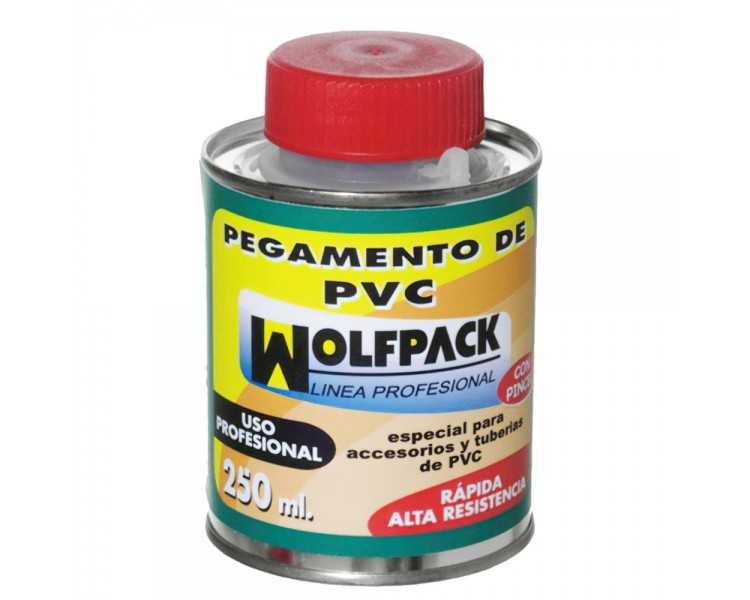 Pegamento PVC  Wolfpack  Con Pincel   250 ml.
