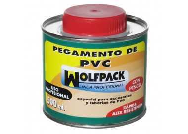 Pegamento Pvc  Wolfpack  Con Pincel 500 ml.