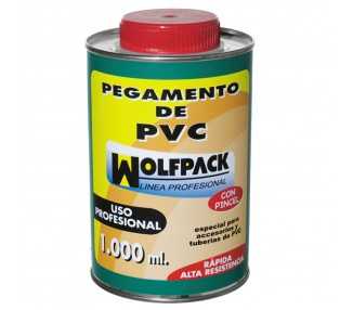 Pegamento Pvc  Wolfpack  Con Pincel 1000 ml.