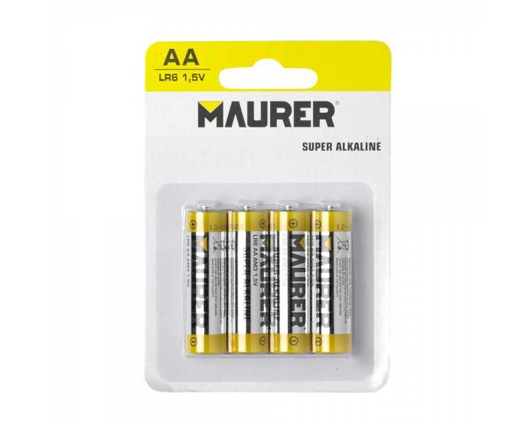 Pila Maurer Alcalina AA / LR06  (Blister 4 piezas)