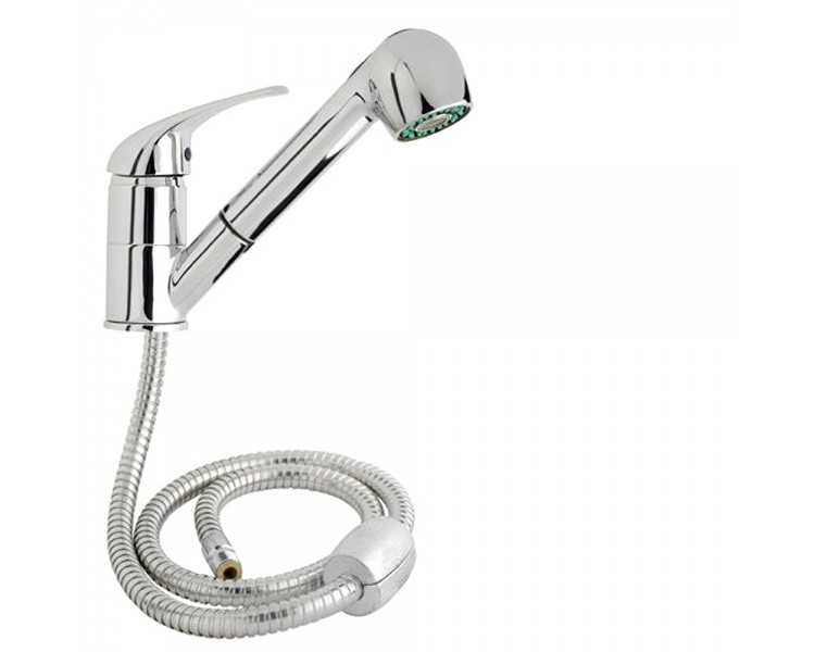 Monomando "Línea Flow" Fregadero Telescópico Con Cartucho Ceramico Ø 40 mm.