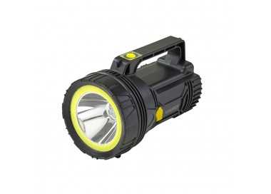 Linterna LED de Mano Multifunción Con Asa, Bateria Litio Recargable (4.000 mAh) 400 Lumenes. 2 Modos de Iluminación
