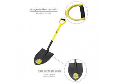 Pala Mango Fibra Vidrio Punta Mango Anilla Nº 3