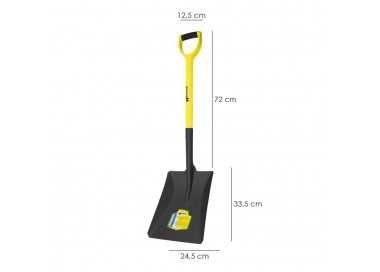 Pala Mango Fibra Vidrio Cuadrada Mango Anilla Nº 3