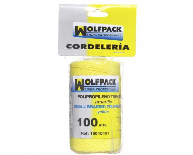 Cuerda Trencilla Polipropileno Amarillo (Bobina 100 Metros)