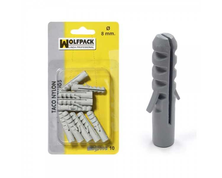 Taco Nylon          7 mm.  (20 Piezas)