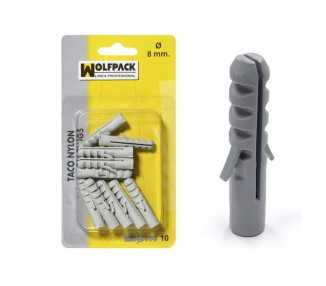 Taco Nylon         10 mm. (10 Piezas)
