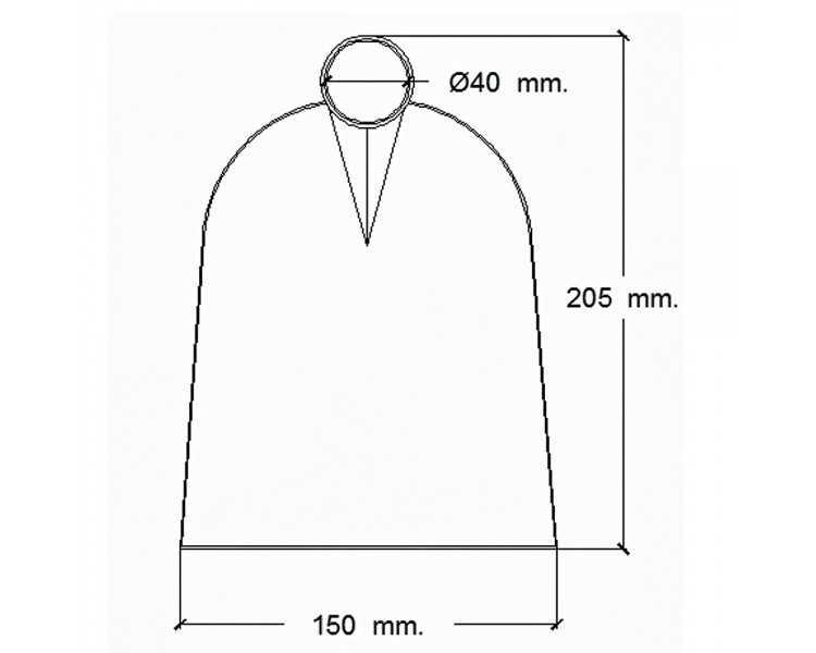 Azada Forjada Sin Mango    96/  750 Gramos