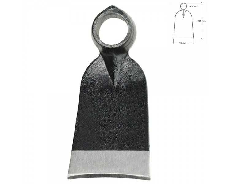 Azada Forjada Sin Mango 343/  310 Gramos